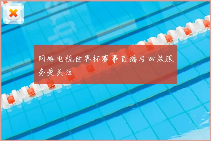 网络电视世界杯赛事直播与回放服务受关注